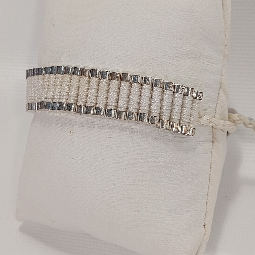 Classic Links of London Friendship Bracelet, white